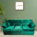 Chaya Bliss Mineral Green 3 Seater Comfy Sofa