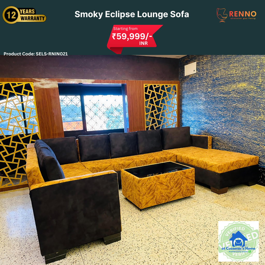 Smokey Eclipse Lounge Sofa 8 Seater