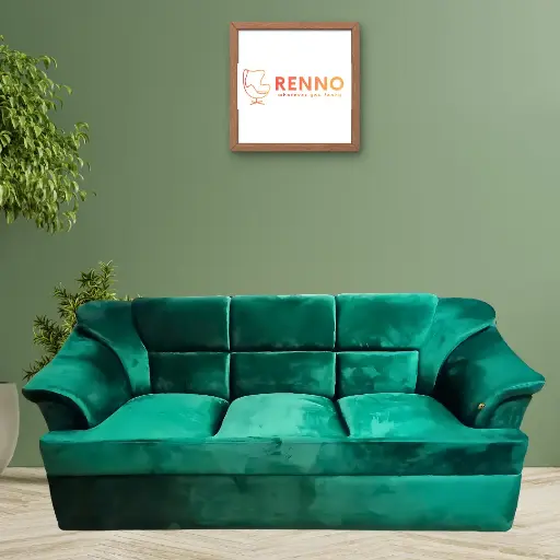 Chaya Bliss Mineral Green 3 Seater Comfy Sofa