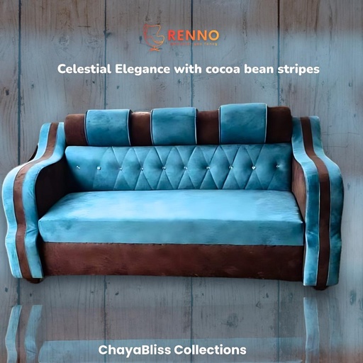 Celestial Elegance with Cocoa Bean Stripes